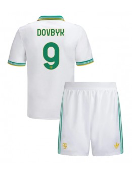 Billige AS Roma Artem Dovbyk #9 Tredjedraktsett Barn 2025-26 Kortermet (+ Korte bukser)